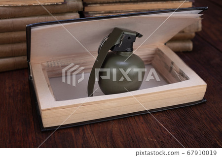 hand grenade hidden in a book hand grenade hidden in a book 67910019
