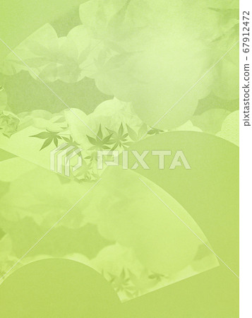 帶有風扇圖案的綠色背景 67912472