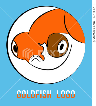 Goldfish Brand Mascots Colorful Logo Vector Stock Illustration