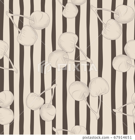 Random cherry silhouette seamless pattern. Light Random cherry silhouette seamless pattern. Light 67914651