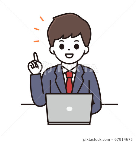 男學生計算機點圖 男學生計算機點圖 67914675