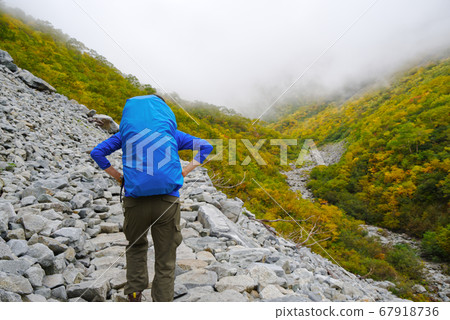 Climber passing through the garage 67918736