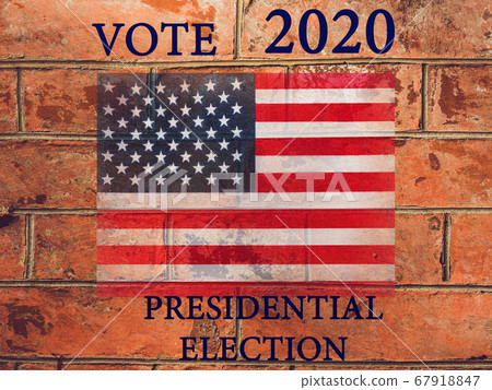 Beautiful card with the image of the American Flag Beautiful card with the image of the American Flag 67918847