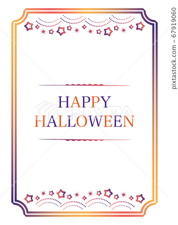 Star Halloween Frame Vertical 67919060