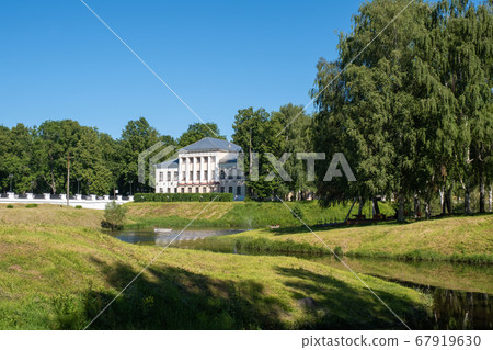 View of the Uglich Museum with white columns and View of the Uglich Museum with white columns and 67919630