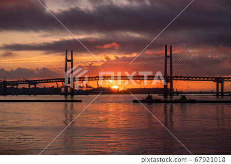 "Kanagawa" Yokohama Bay Bridge/Dawn 67921018