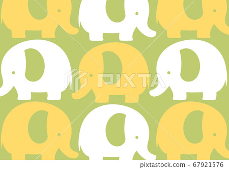 Nordic Scandinavian elephant pattern wallpaper 3 - Stock Illustration  [67921576] - PIXTA