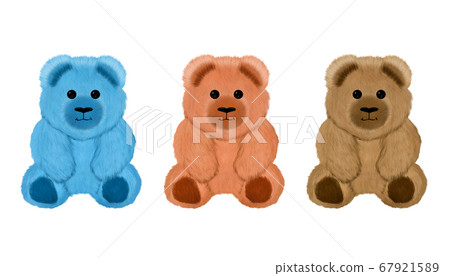 3 teddy bear cartoon