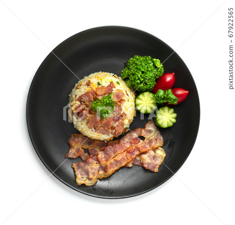 Fried Rice with Bacon European Combination Asain Fried Rice with Bacon European Combination Asain 67922565