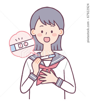 Pregnancy Test Positive Positive Surprised Woman Pregnancy Test Positive Positive Surprised Woman 67922924