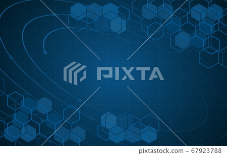 Geometric abstract hexagons. Geometric abstract hexagons. 67923788