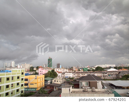 Bangkok,Thailand - August 18, 2012 :clouds over 67924201