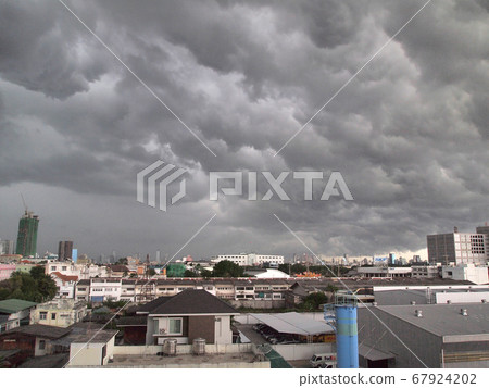 Bangkok,Thailand - August 18, 2012 :clouds over 67924202