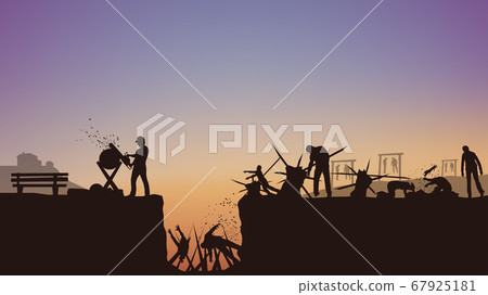 man against zombies 67925181