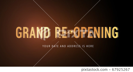 Grand opening or re opening vector background 67925267