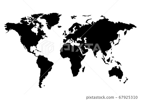 black world map 67925310