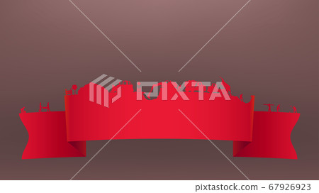 under construction ribbon - Stock Illustration [67926923] - PIXTA