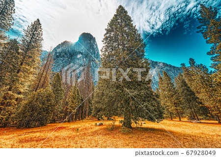 Yosemite Valley. Magnificent national American Yosemite Valley. Magnificent national American 67928049