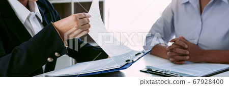 Job interviewer is advising the employee to apply 67928400