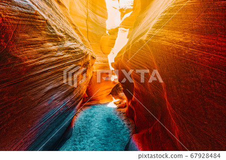 Antelope Canyon is a slot canyon in the American 67928484