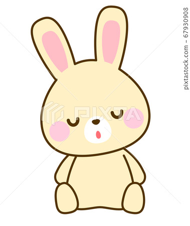 Illustration of a sleeping rabbit Illustration of a sleeping rabbit 67930908