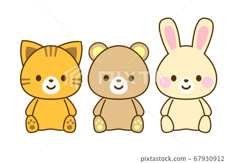 Sitting animal illustration 67930912