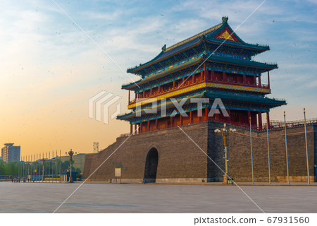 Beijing, China at the Zhengyangmen Gatehouse 67931560