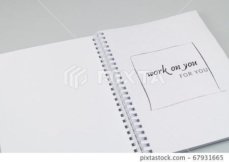 notepad on a white background notepad on a white background 67931665