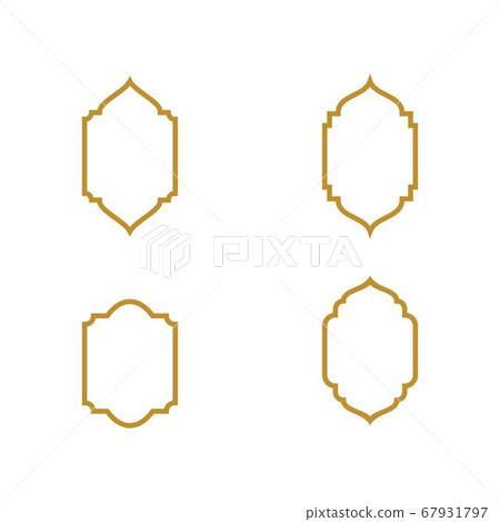 Mosque window vector icon 67931797