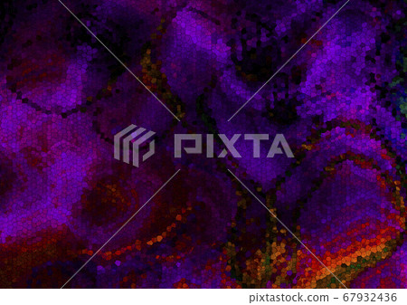 Dark background of falling, intertwining colored waves collected from purple,brown, black, orange, yellow, red blocks Dark background of falling, intertwining colored waves collected from purple,brown, black, orange, yellow, red blocks 67932436