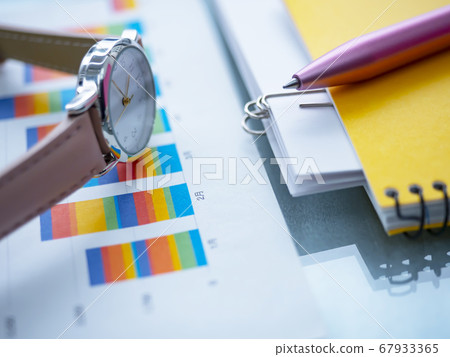 Business image · graph · document · notebook · woman 67933365
