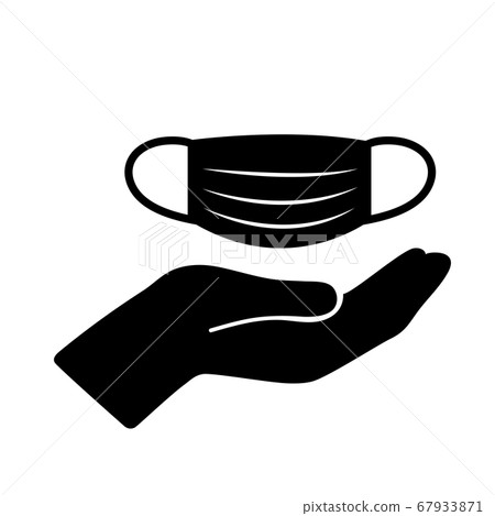 Mask silhouette illustration icon material 67933871