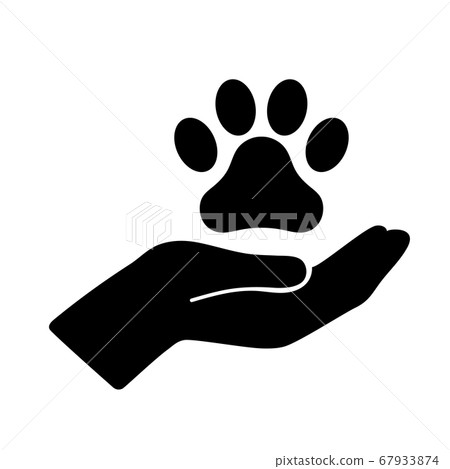 Paws illustration icon material Paws illustration icon material 67933874