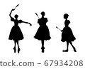 Ballet, copperia, wheat ballad [silhouette] 67934208