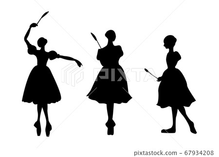 Ballet, copperia, wheat ballad [silhouette] 67934208