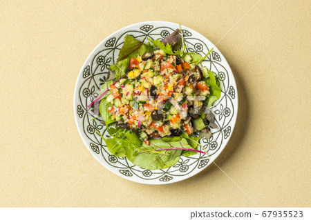 Couscous salad French couscous vegetable salad (Taboule) 67935523