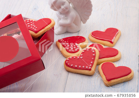 cookies in the shape of hearts on Valentine's Day cookies in the shape of hearts on Valentine's Day 67935856