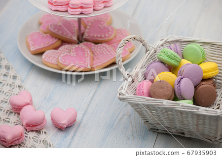 cookies in the shape of hearts on Valentine's Day cookies in the shape of hearts on Valentine's Day 67935903