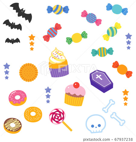 Halloween party sweets and decorative parts set/no line Halloween party sweets and decorative parts set/no line 67937238