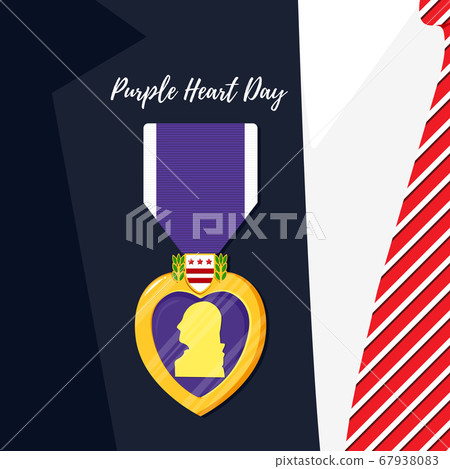Purple Heart Badge on the suit 67938083