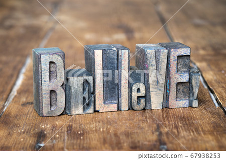 believe word wood 67938253