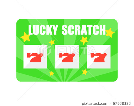 Scratch card, lottery, illustration - Stock Illustration [67938323] - PIXTA