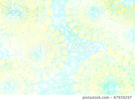 Crochet lace lemon yellow mint blue 67939297