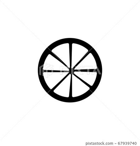 Cart wheel icon . Singe western icon from the wild Cart wheel icon . Singe western icon from the wild 67939740