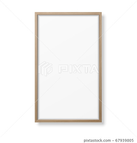 Vector 3d Realistic Vertical Brown Wooden Simple Modern Frame Icon Closeup Isolated on White Background. It can be used for presentations. Design Template for Mockup, Front View Vector 3d Realistic Vertical Brown Wooden Simple Modern Frame Icon Closeup Isolated on White Background. It can be used for presentations. Design Template for Mockup, Front View 67939805