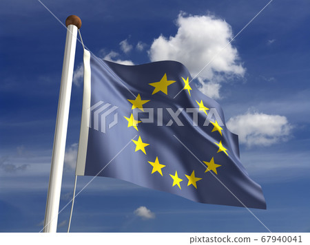 Europe flag (with clipping path) Europe flag (with clipping path) 67940041