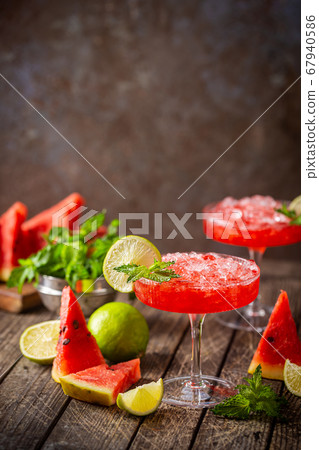 Watermelon cocktail margarita Watermelon cocktail margarita 67940586