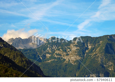 Nice mountain view and blue morning early morning. Nice mountain view and blue morning early morning. 67940611