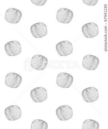 Vector seamless pattern of knitting thread 67941280