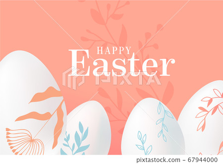 Set of Easter eggs with floral decor 67944000